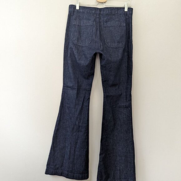 Polo Ralph Lauren Seamed Flare Trouser‎ Jeans High Rise Seafarer - Picture 13 of 16